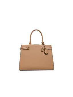 Aldo - Women Minela Beige Handbag with Detachable Strap and Charm
