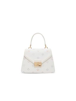 Aldo - Women Mirreilea White Satchel Bag with Detachable Starp and Charm