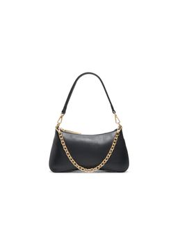 Aldo - Women Olevya Black Shoulder Bag with Detachable Strap and Chain