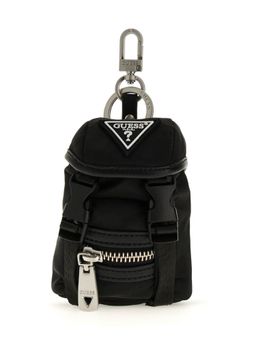 Guess - Women Black Polyester Solid Bag Charm
