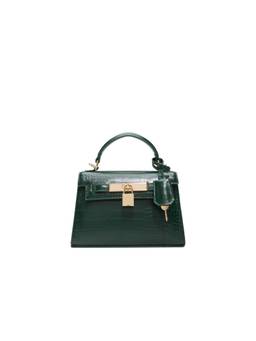 Aldo - Women Sandyz Green Satchel Bag with Detachable Starp and Charm