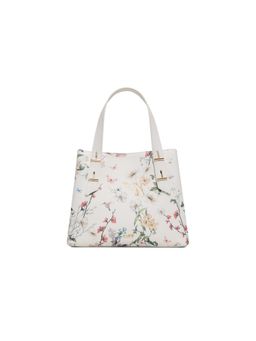 Aldo - Women White Floral Printed Handbag with Detachable Strap