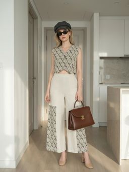 ZUMMER - Women Cotton Embroidered Co-Ord Set