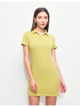 U.S. POLO ASSN. - Women Textured Fitted T-Shirt Dress