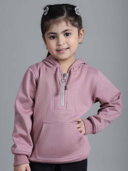 Mini & Ming - Mauve Solid Hoodie