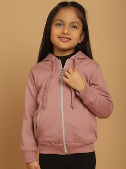 Mini & Ming - Mauve Solid Hoodie