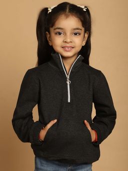 Mini & Ming - Grey Solid Sweatshirt