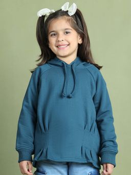 Mini & Ming - Teal Solid Hoodie