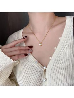 ESTAILO FASHION - Women White Alloy Necklace