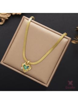 ESTAILO FASHION - Women Green Alloy Necklace