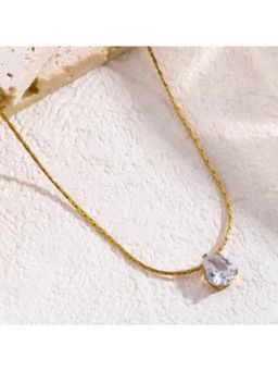 ESTAILO FASHION - Women White Alloy Necklace