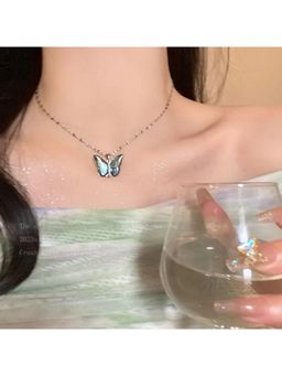 ESTAILO FASHION - Women Green Alloy Necklace