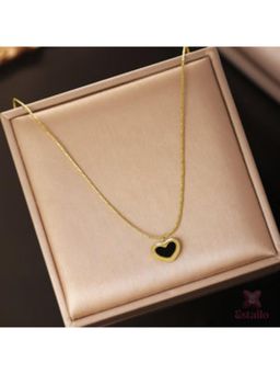 ESTAILO FASHION - Women Black Alloy Necklace