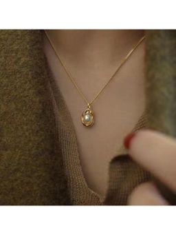 ESTAILO FASHION - Women White Alloy Necklace