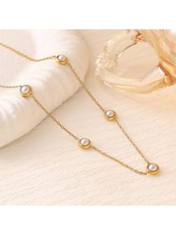 ESTAILO FASHION - Women White Alloy Necklace
