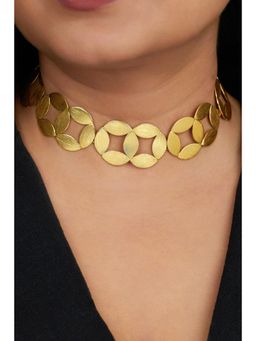 AMOSSH - Women Gold Brass Necklace
