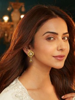 Accessher - Women White Brass Pair of Earrings