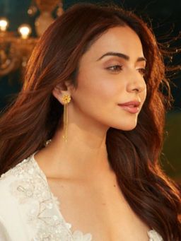 Accessher - Women Pink Brass Pair Of Earrings