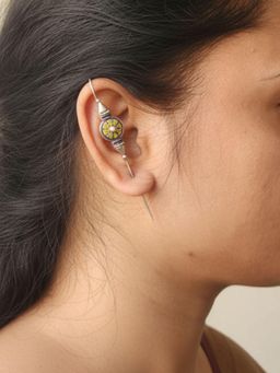 Viana Jewels - Women Yellow Brass Pair of Ear Cuff