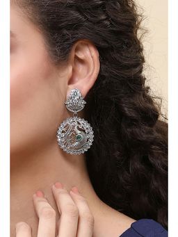 Rangriti - Women Green Alloy Pair of Earrings