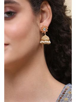 Rangriti - Women Pink Alloy Pair of Earrings