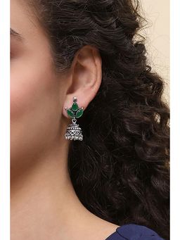 Rangriti - Women Green Brass Pair of Earrings