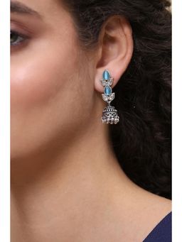 Rangriti - Women Blue Brass Pair of Earrings