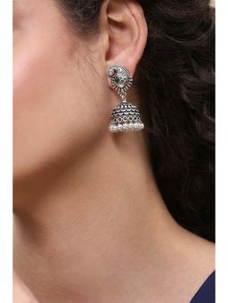 Rangriti - Women Green Brass Pair of Earrings