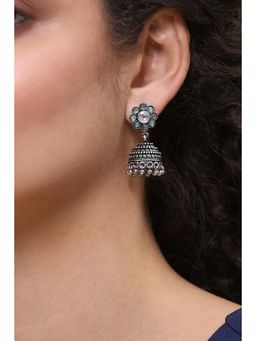 Rangriti - Women Green Brass Pair of Earrings