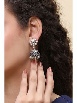 Rangriti - Women Pink Brass Pair of Earrings