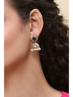 Rangriti - Women Green Brass Pair of Earrings