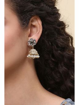 Rangriti - Women Green Brass Pair of Earrings