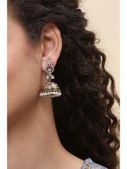 Rangriti - Women Pink Brass Pair of Earrings