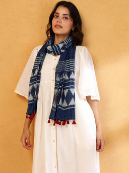 Fabindia - Indigo Cotton Dabu Stole