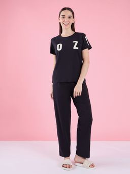 Sweet Dreams - Women's Stylish Letter Print T-Shirt with Pyjama