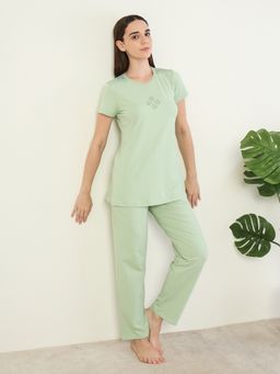 Sweet Dreams - Women's Comfortable Short Sleeve T-shirt with Pyjama