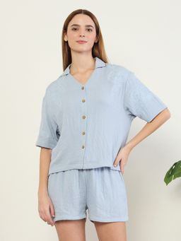 Sweet Dreams - Women's Cozy Gauze Shirt And Shorts