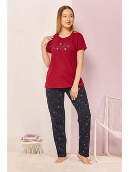 Quira - Women's Printed Regular Fit T-shirt with Pyjama
