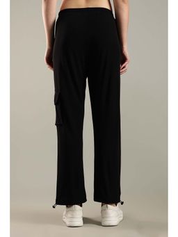 DOMIN8 - Women's Boxy Parachute Pant with Side Patch & Cargo Pocket, Adjustable Waistband