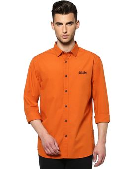 Jack & Jones - Orange Full Sleeves Shirt