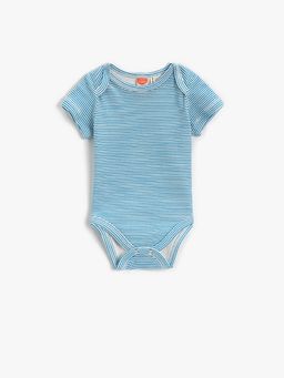 Koton - Boys Blue Stripes Bodysuit And Romper