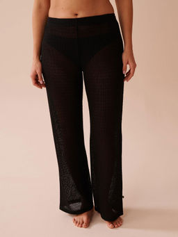 La Vie En Rose - Black Solid Regular Lounge Pant