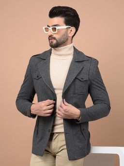 CRIMSOUNE CLUB - Mens Grey Single Breasted Blazer