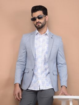 CRIMSOUNE CLUB - Mens Blue Single Breasted Blazer