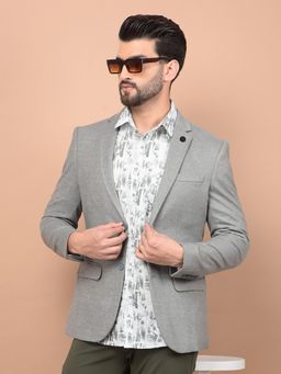 CRIMSOUNE CLUB - Mens Grey Single Breasted Blazer
