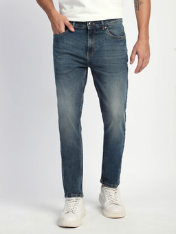 The Bear House - Men Solid Mid Rise Slim Fit Jean