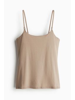 H&M - Women Beige MAMA Nursing Microfibre Strappy Top
