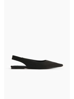 H&M - Women Black Pointed slingbacks Sandals