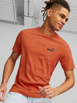 Puma - Ess Small Logo Mens Orange T-Shirt