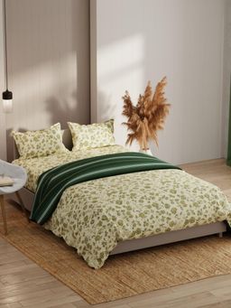 KOPA - Beige Extra Smooth Double Dohar with Bedsheet & Pillow Cover (Set of 4) (One Size)